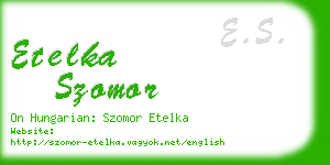 etelka szomor business card